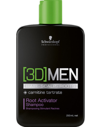 3D Men Root Activating Shampoo, 250ml