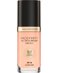 Facefinity All Day Flawless Foundation, 40 Light Ivory