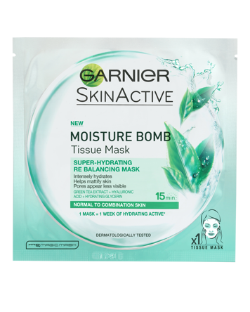 Garnier moisture bomb mask