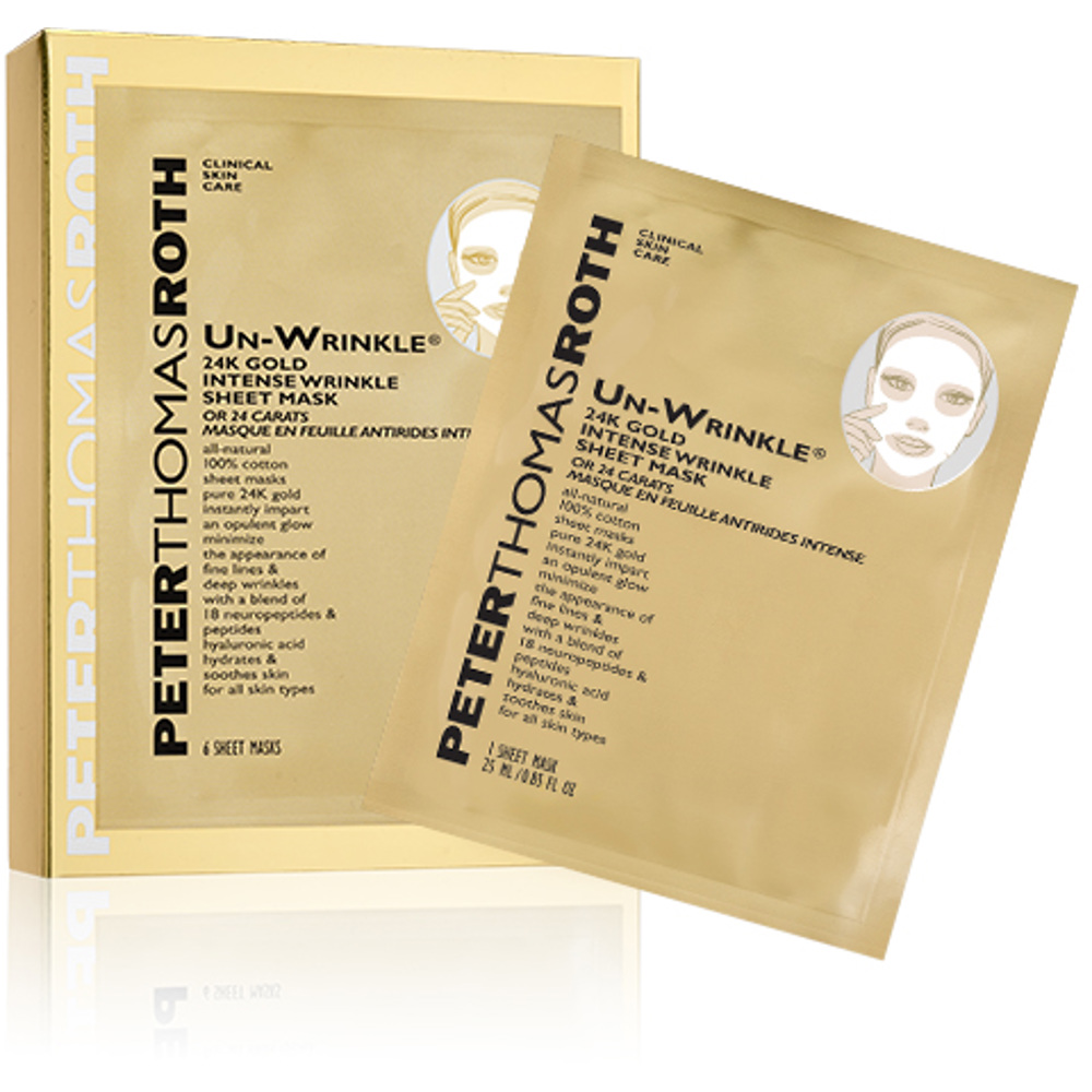 Un-Wrinkle 24K Gold Sheet Mask 6 Sheets