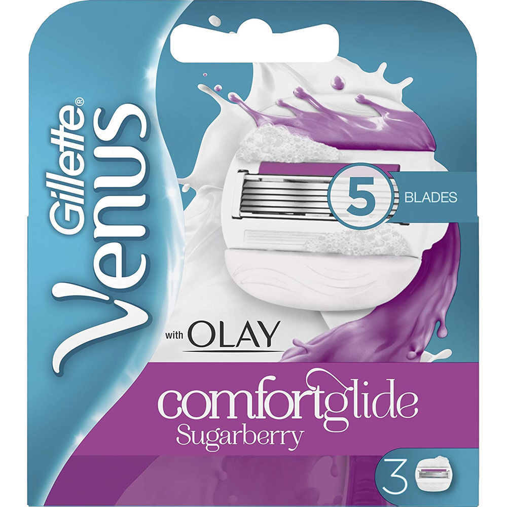 Venus & Olay Comfortglide Sugarberry 3-pack