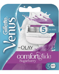 Venus & Olay Comfortglide Sugarberry 3-pack