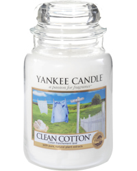 Classic Large - Clean Cotton, Yankee Candle