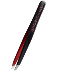 Signature Tweezer Slanted, Black & Red