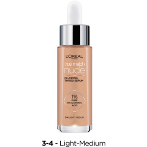 True Match Nude Plumping Tinted Serum, Light-Medium 3-4