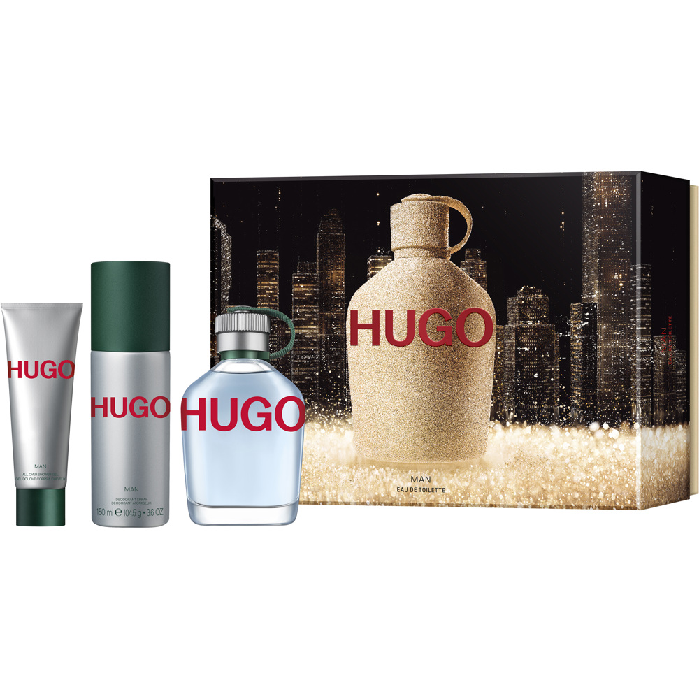 Hugo Man Gift Box, EdT 125ml+SG 50ml+DNS 150ml