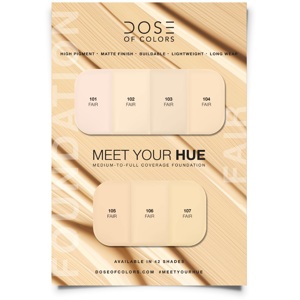 Sample - Meet Your Hue Foundation Sample Card