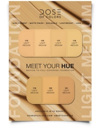 Sample - Meet Your Hue Foundation Sample Card, 115-121 Light Medium