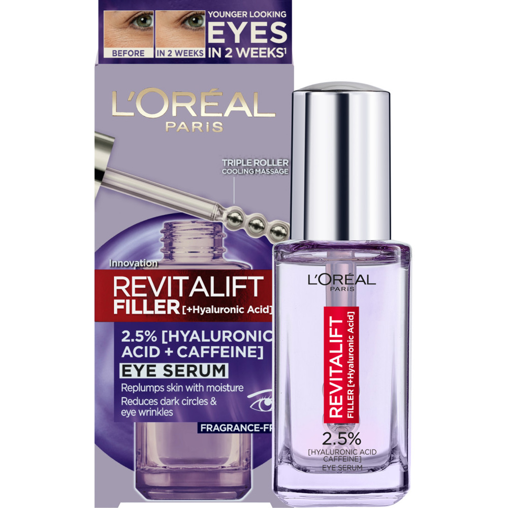 Revitalift Filler Eye Serum 2.5% Hyaluronic Acid + Caffeine