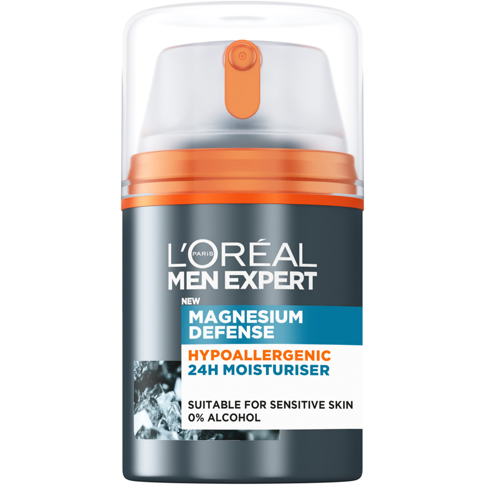 Men Expert Magnesium Defence Hypoallergenic 24H Moisturiser, 50ml