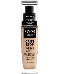 Can't Stop Won't Stop Foundation, Warm vanilla 6.3, NYX Professional Makeup