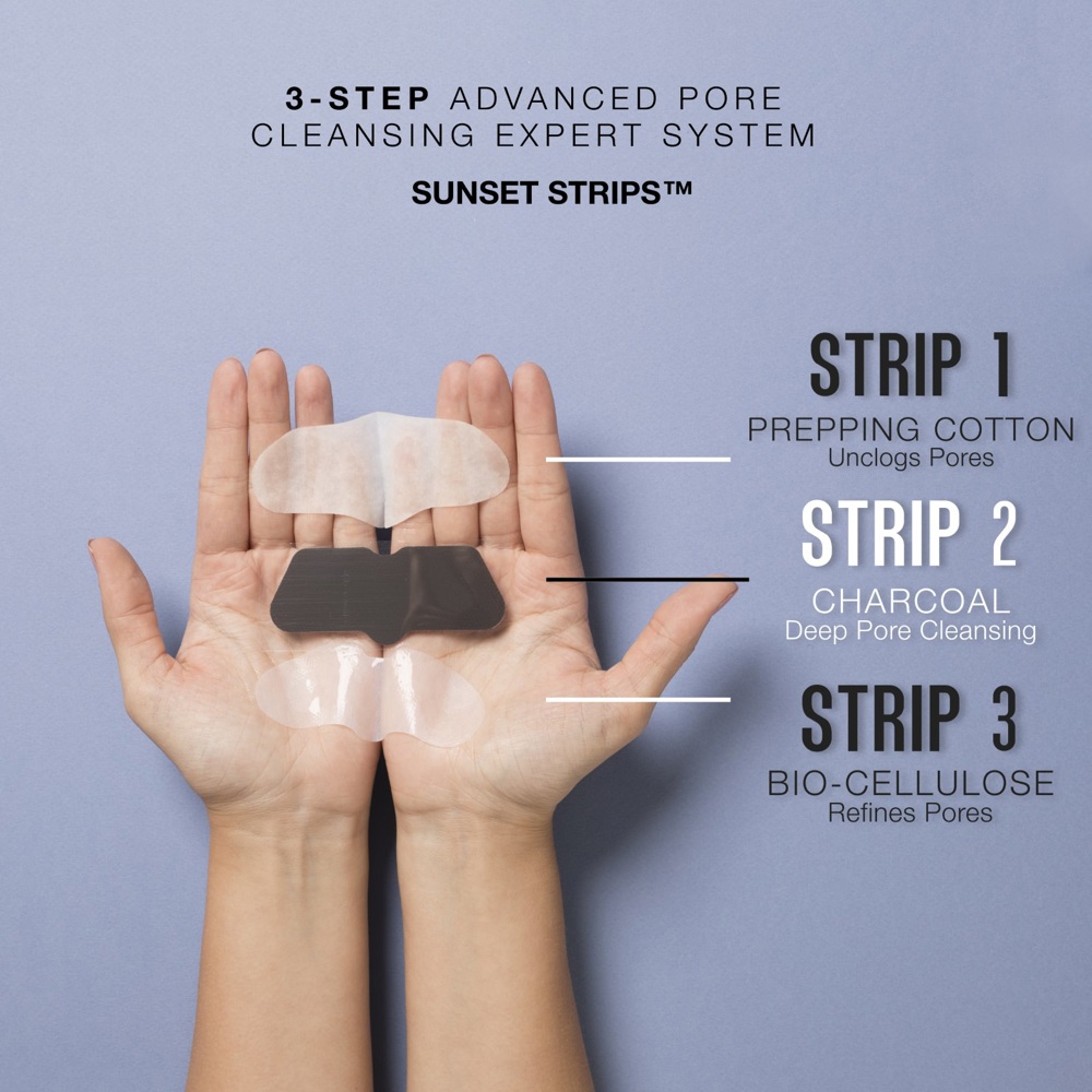 Sunset Strips™ 3-Step Advanced Pore Cleansing Expert System, 2x8.7ml