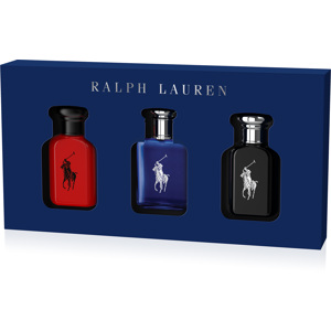 World of Polo Gift Set 2022, Red/Blue/Black EdT 3x40ml