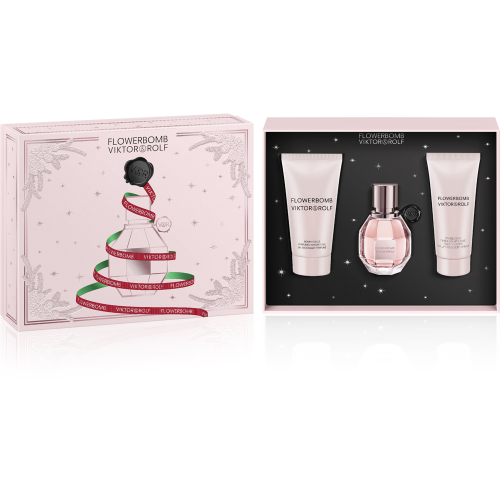 Flowerbomb Gift Set 2022, EdP30ml + Body Lotion 50ml + Body Cream 40ml