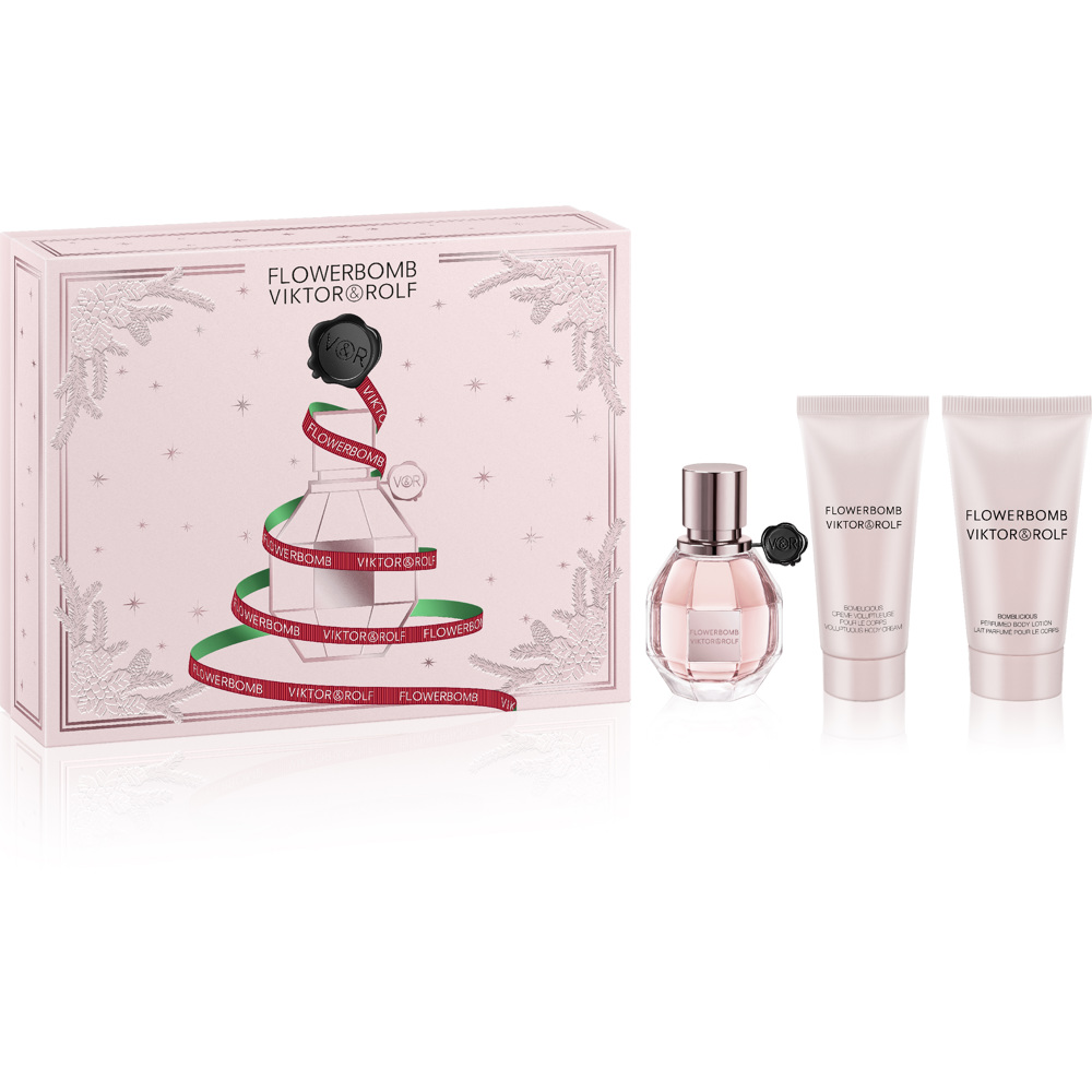 Flowerbomb Gift Set 2022, EdP30ml + Body Lotion 50ml + Body Cream 40ml