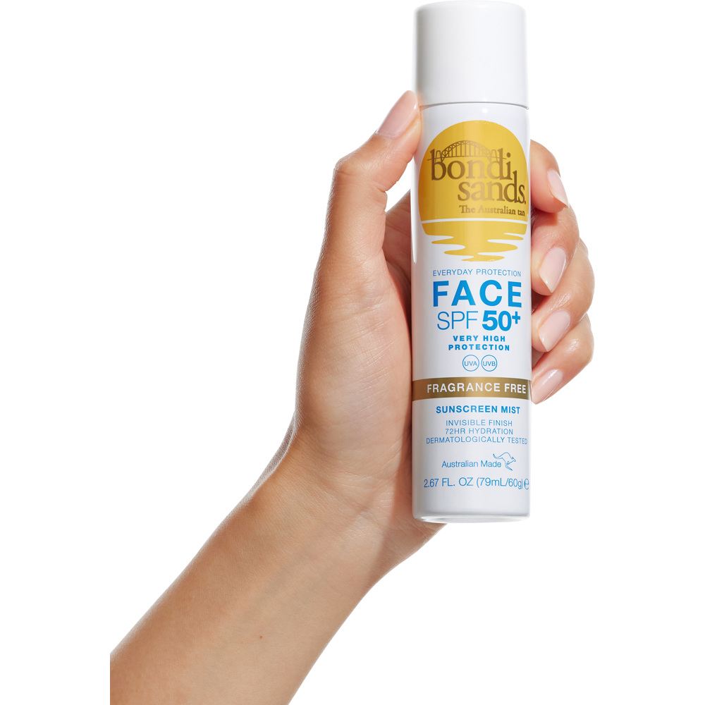 SPF50+ Fragrance Free Face Mist, 79ml