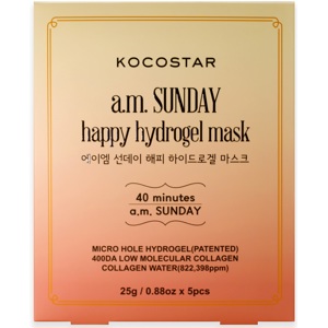 a.m. SUNDAY Happy Hydrogel Mask, 5-Pack