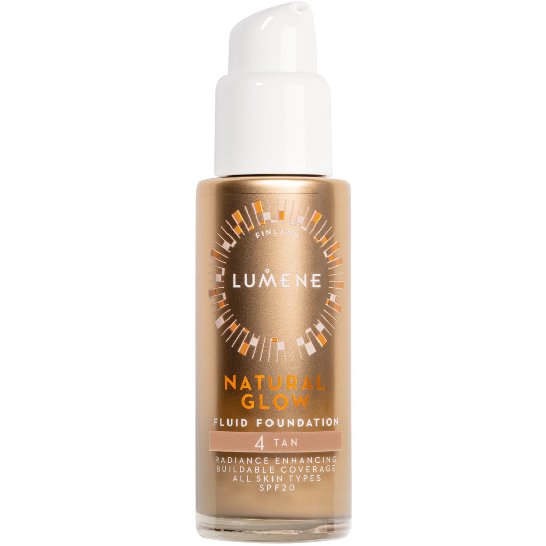 Lumene Natural Glow Fluid Foundation SPF20, 30ml, 4 Tan dam foundation