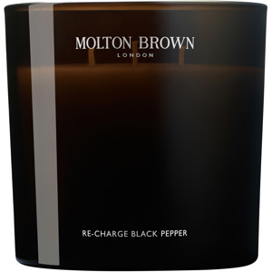 Luxury Scented Candle Triple Wick, Re-Charge Black Pepper