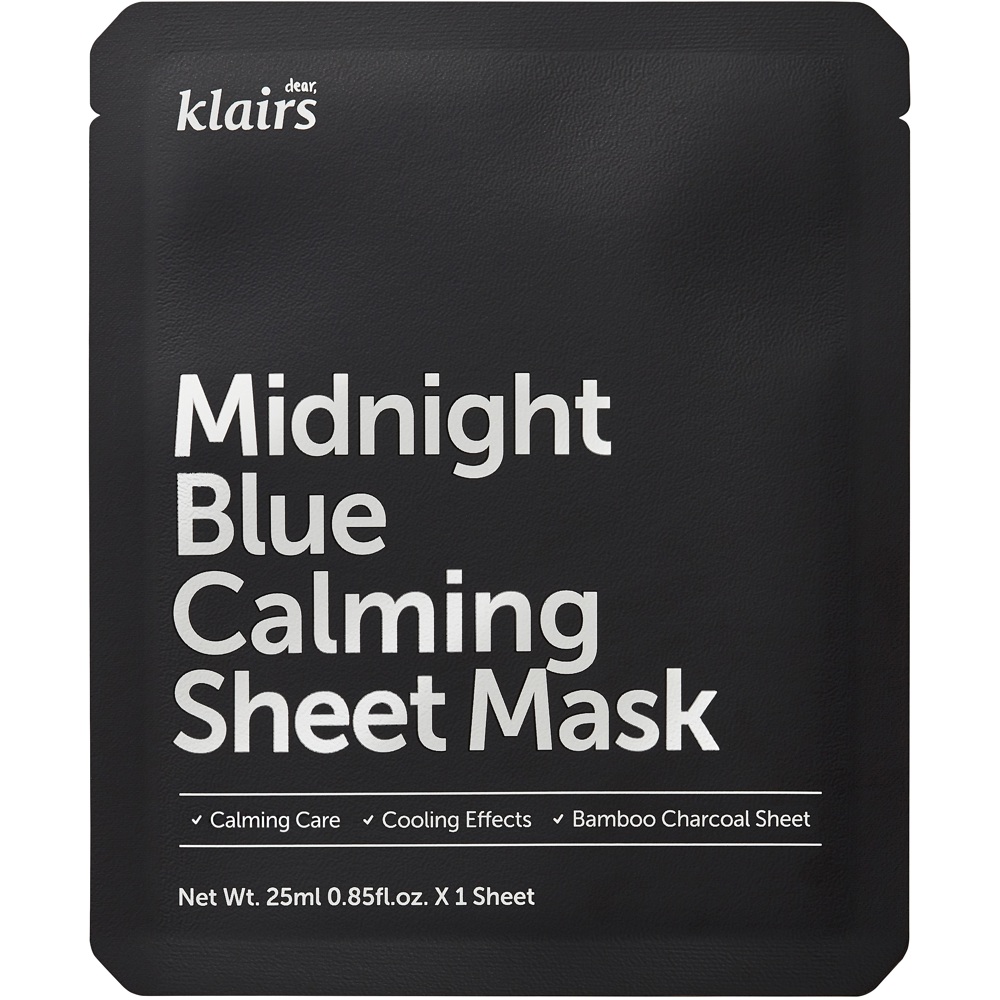 Midnight Blue Calming Sheet Mask, 25ml