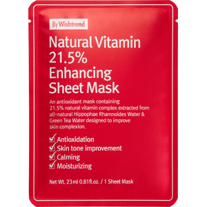 Natural Vitamin 21.5% Enhancing Sheet Mask, 23ml