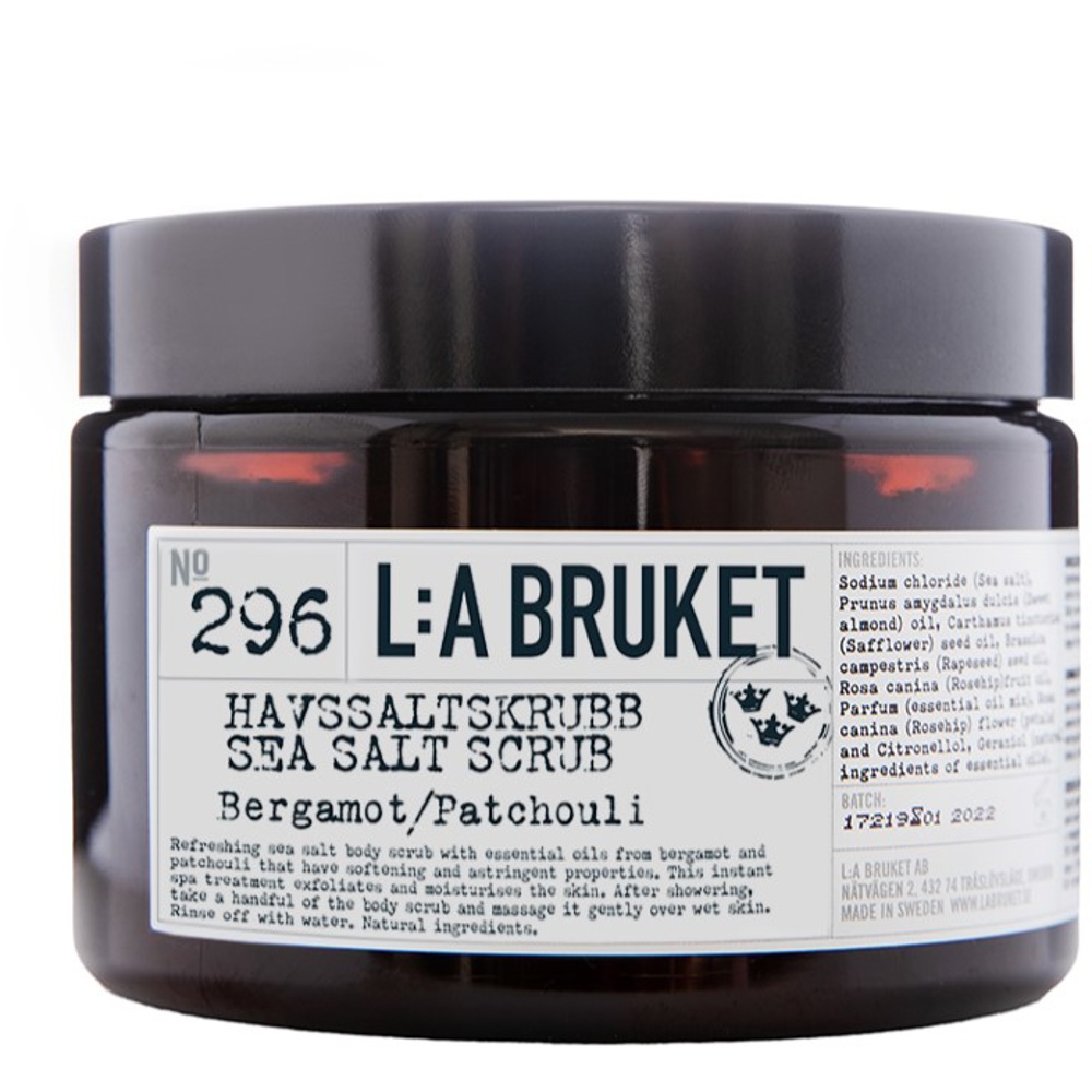 295 Sea Salt Scrub Bergamot/Patchouli