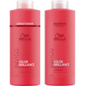 Invigo Color Brilliance Conditioner Fine/Normal 1000ml + Shampoo Fine/Normal 1000ml