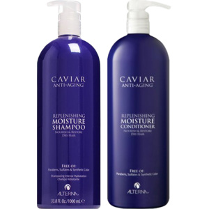 Caviar Replenishing Moisture Shampoo 1000ml + Anti-Aging Replenishing Moisture Conditioner 1000ml