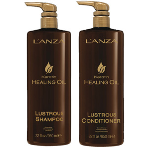 Keratin Healing Oil Lustrous Shampoo 950ml + Conditioner 950ml