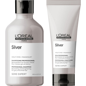 Silver Shampoo 300ml + L'Oréal Silver Magnesium Conditioner 200ml