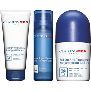 Men Shampoo & Shower Gel 200ml + Super Moisture Balm 50ml + Deodorant Roll-On 50ml