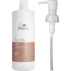 Wella Invigo Shampoo Pump 1000ml + Fusion Intense Repair Shampoo 1000ml