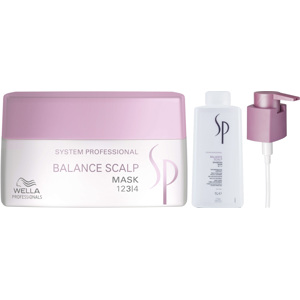 SP Balance Scalp Shampoo 1000ml + Shampoo Pump 1000ml + Mask 400ml