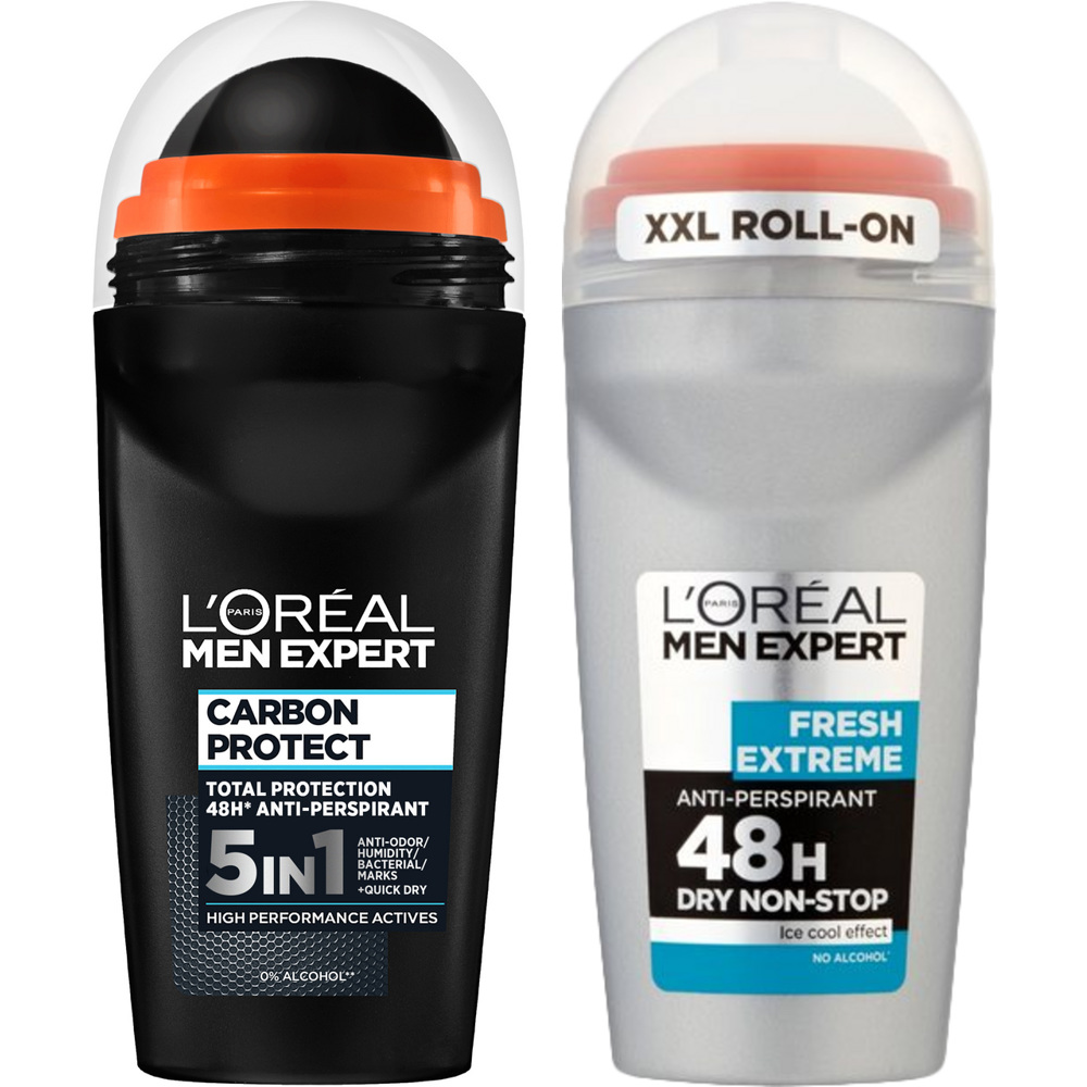 Men Expert Fresh Extreme XXL Roll-on 50ml + Carbon Protect Roll-On 50ml